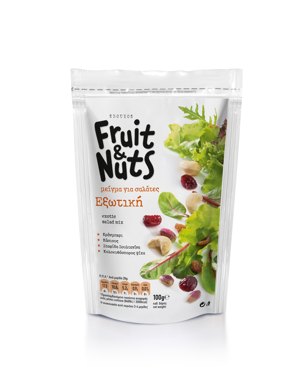 “Fruit & Nuts” ΜIX ΓΙΑ ΕΞΩΤΙΚΗ ΣΑΛΑΤΑ 100γρ